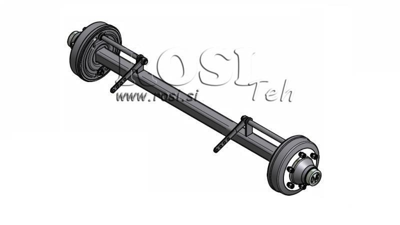 NÁPRAVA PRO PŘÍVĚS 8300 kg S BRZDAMI (1600 mm)