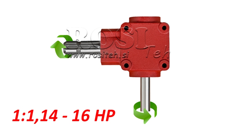 ЪГЛОВ ЗЪБЕН МЕХАНИЗЪМ L-155J 1: 1.14 (16HP-12KW)