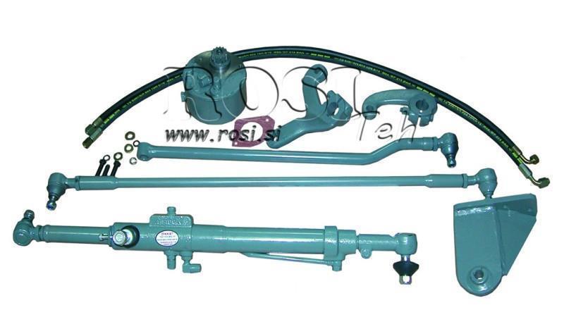 AUXILIARY HYDRAULIC STEERING SET MASSEY FERGUSON 135 - Modified Axle