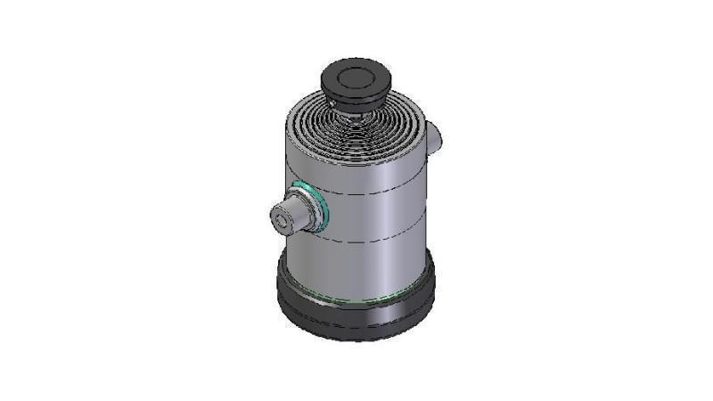 1055S -TELESCOPICKÝ CYLINDR STANDARD/KULIČKA 10 STUPŇŮ CESTA 3950 PRŮMĚR 300