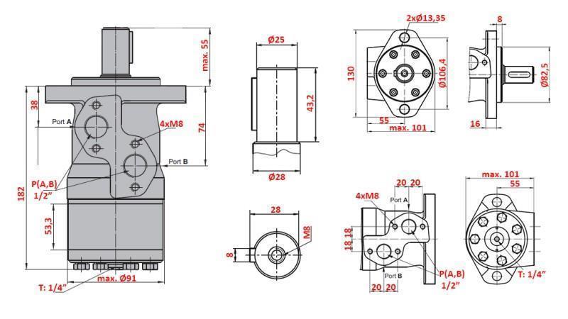 HYDRAULICKÝ MOTOR MP 400