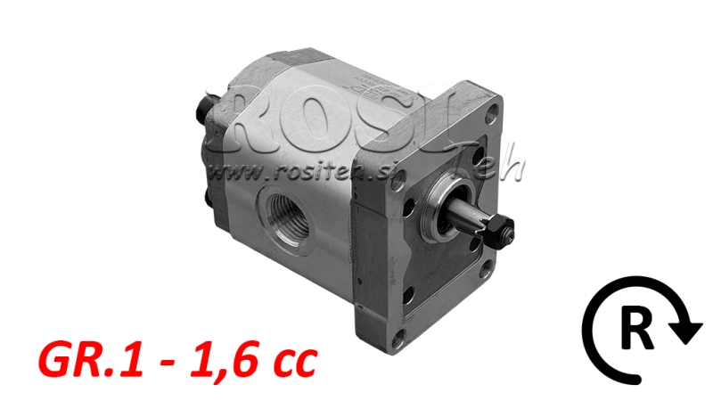 HYDRAULIC PUMP GR.1 1.6 CC RIGHT - THREAD