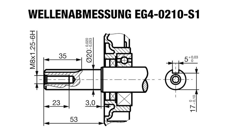 benzinový motor EG4-200cc-5.10kW-3,600 RPM-H-KW20x53-ruční start