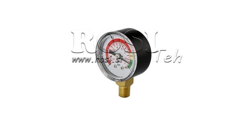 VAKUOVÝ MĚŘIČ PRO HYDRAULICKÝ FILTR -1 - 0 BAR - 1/8