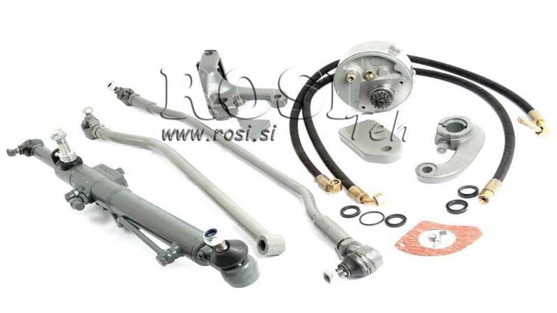 AUXILIARY HYDRAULIC STEERING SET MASSEY FERGUSON 135 - Curved Axle
