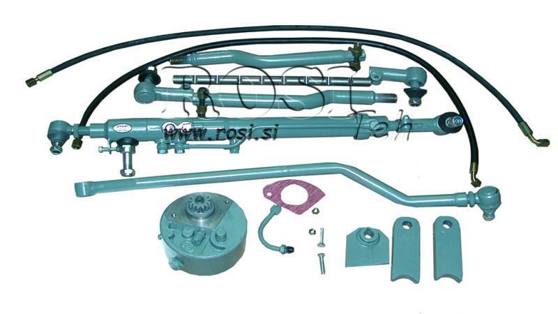 POMOCNÝ HYDRAULICKÝ ŘÍDÍCÍ SET MASSEY FERGUSON X 35 Zakřivená náprava
