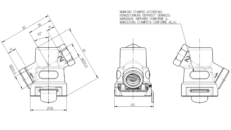AIR FILTER OF LINEAR VALVE M22X1.5 FOR BRAKING SYSTEM
