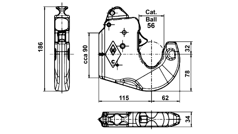 ХИДРАВЛИЧЕН ГОРНИ ТЕГЛИЧ АВТОМАТИК KAT.2 WALTERSCHEID