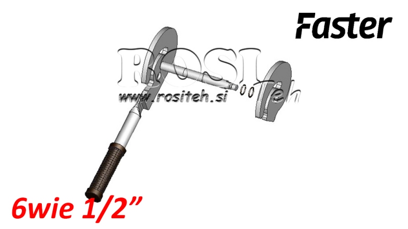 PÁKA PRO MULTI-FASTER 6CESTY 1/2 PEVNÁ ČÁST