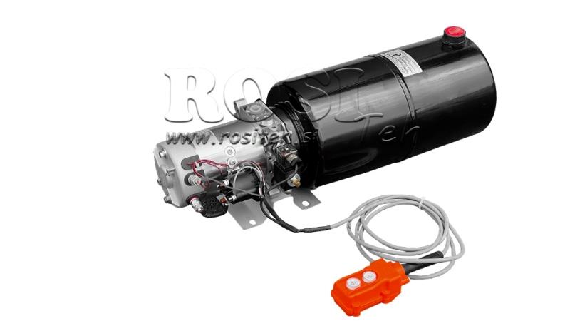 MINI HYDRAULIC AGGREGATE 24V DC - 2.2kW = 2.1cc - 12 lit
