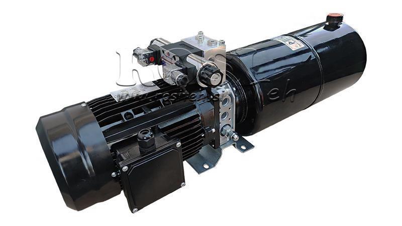 MINI HYDRAULIC AGGREGATE 230V AC (2.2 kW) 120 bar - 8.0 cc - 11.2 lit/min - tank 12 lit