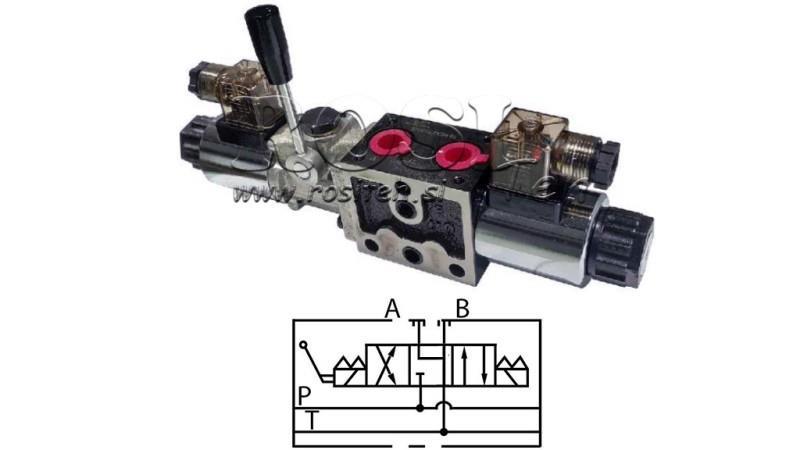 HYDRAULICKÝ MANUÁLNÍ A ELEKTROMAGNETICKÝ VENTIL YEAT-SOUČÁST 12V N6