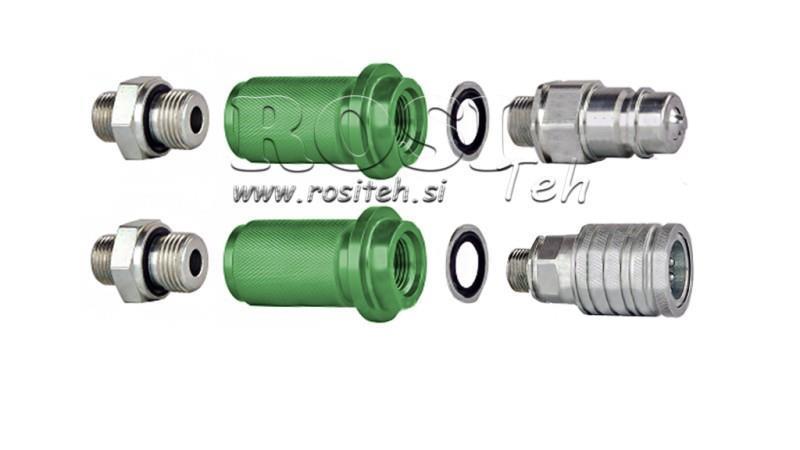 QUICK COUPLING HANDLE MARKING M22-1/2 GREEN