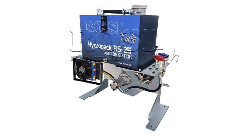 HYDRAULICKÝ AGREGÁT TRAKTORU KAPACITA 70l PRŮTOK 53l/min 2XP80 - S OLEJOVÝM CHLAZENÍM