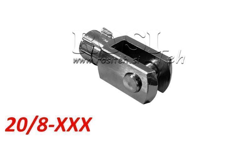 CI UPEVNĚNÍ PRO PNEUMATICKÝ CYLINDR PCAI 20/8 (M8x1.25) KLIP