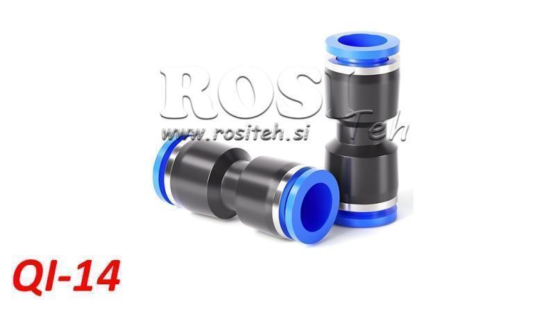 PNEUMATIC PLUG STRAIGHT CONNECTOR TPA WITHOUT THREAD QI-14