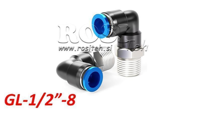PNEUMATICKÝ ZÁSUVKOVÝ PŘÍMÝ KONEKTOR TPA S VLÁKNEM GI-018-10