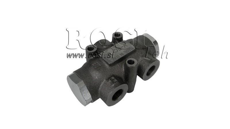 HYDRAULIC DISTRIBUTION VALVE FLOW V01003 10 - 20 lit - 3/8 - 250 bar (max.300 bar) V-EQ20
