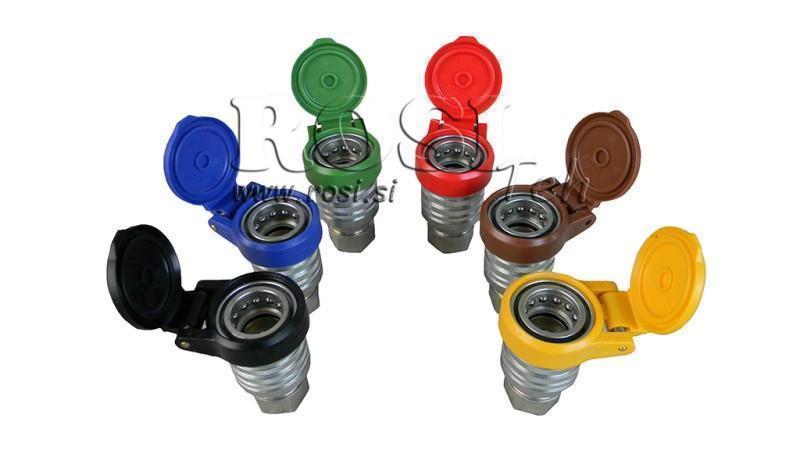 MODRÝ OCHRANNÝ KRYT PVC ŽENSKÝ RYCHLOPŘIPOJENÍ PUSH PULL