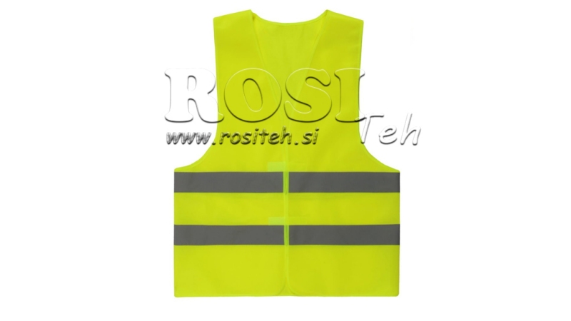 REFLEXNÍ VESTA VYSOKÉ VIDITELNOSTI ORANŽOVÁ/ŽLUTÁ