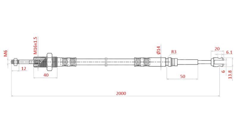 PLETENÍ L=2000 - vidlice