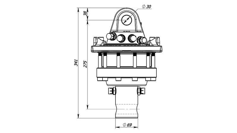 HYDRAULICKÝ ROTÁTOR 5500/3250 KG S OSOU