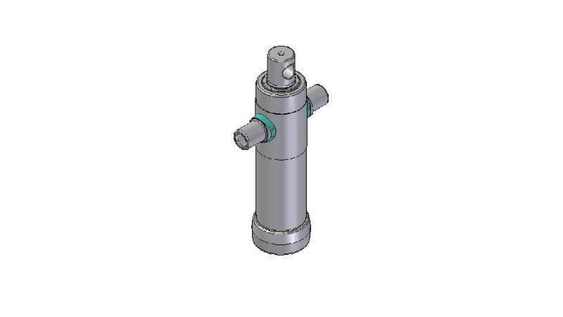 2020F -TELESCOPICKÝ CYLINDR STANDARD/DÍRA 2 STUPNĚ ZDVIH 455 PRŮMĚR 80