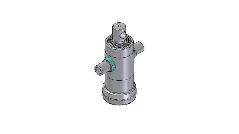 3030F -TELESCOPICKÝ CYLINDER STANDARD/DÍRA 3 STUPNĚ ZDVIH 500 PRŮMĚR 112