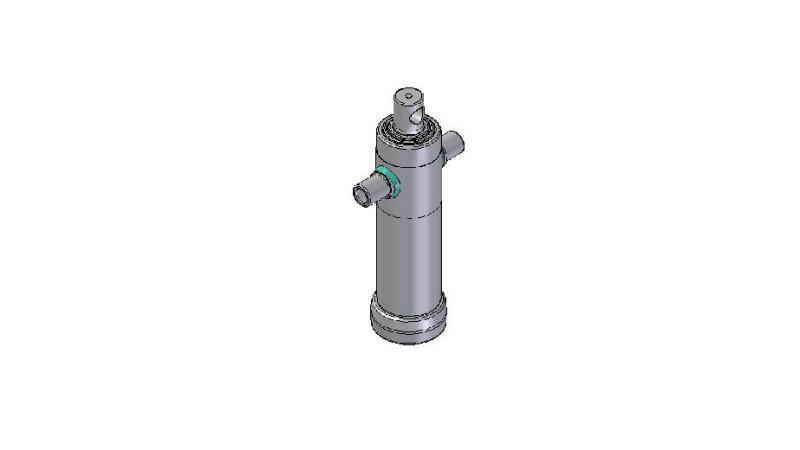 2034F -TELESCOPIC CYLINDER STANDARD/HOLE 3 STAGES TRAVEL 790 DIAMETER 95