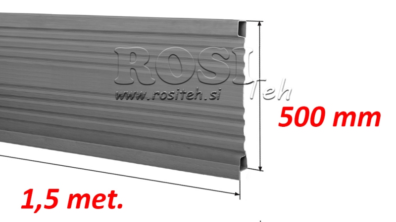 BOČNÍ PANEL PRO SKLÁPACÍ PŘÍVĚS 1.5 MET. - VÝŠKA 500 MM