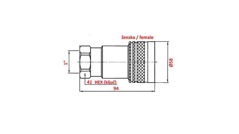 QUICK COUPLING TRACTOR FEMALE 1