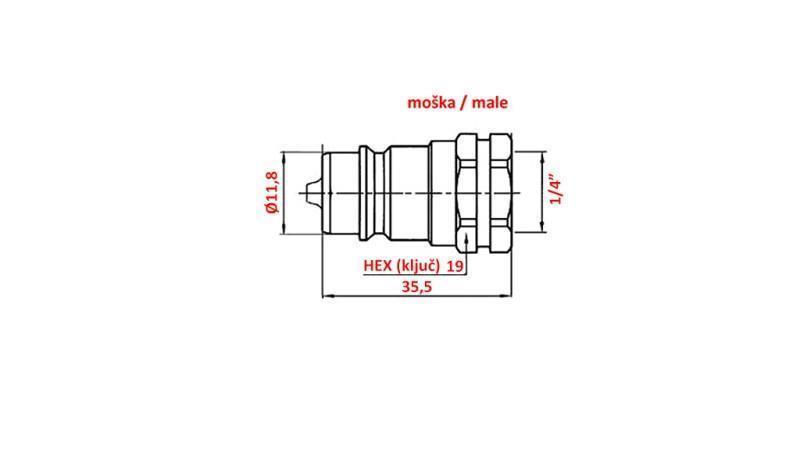 RYCHLOUPÍNACÍ TRAKTOR MUŽ 1/4