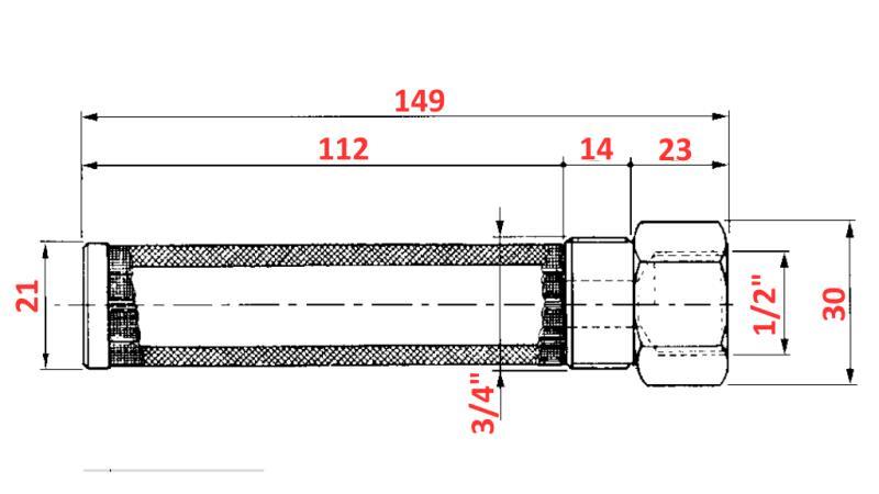 HYDRAULICKÝ FILTR TRUBKY 250u 1/2 - 3/4