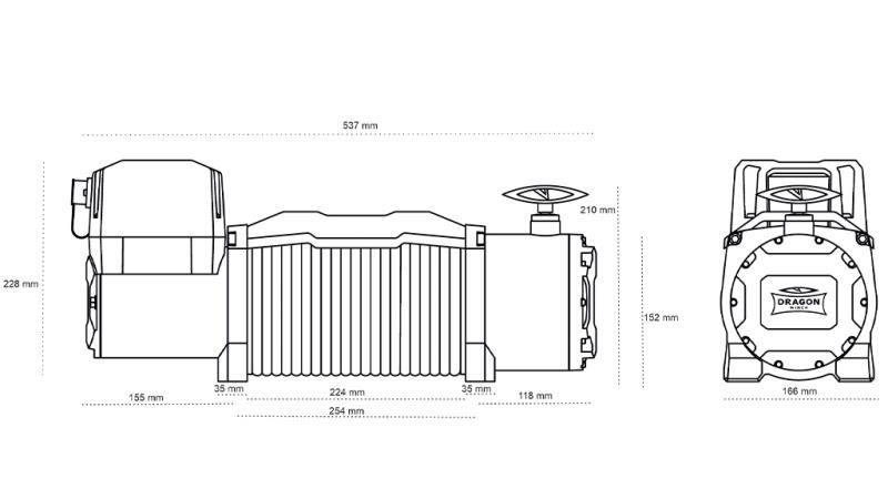 12 V ELEKTRIČNI VITEL DWM 13000 HD - 5897 kg
