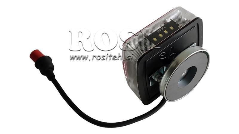 SADA LED MAGNETICKÝCH SVĚTEL S KABELEM 7,5m 2,5m