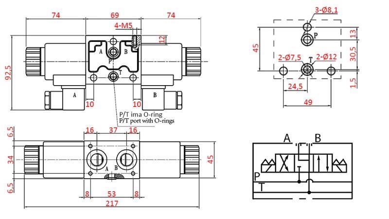 HYDRAULIC ELECTROMAGNETIC VALVE YEAT-ASSEMBLY 12V N6