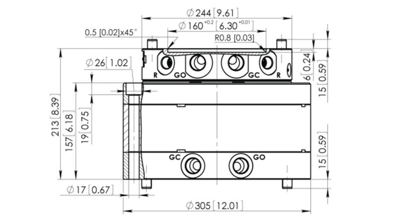 HYDRAULIC ROTATOR CPR8-01 33000-8000 KG