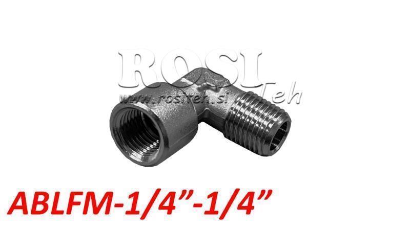 PNEUMATICKÉ KLASICKÉ ÚHLOVÉ KONEKTOR ABLFM-014-014