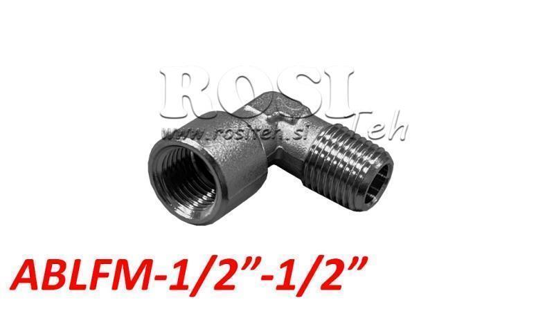 PNEUMATIC CLASSIC ANGLE CONNECTOR ABLFM-012-012