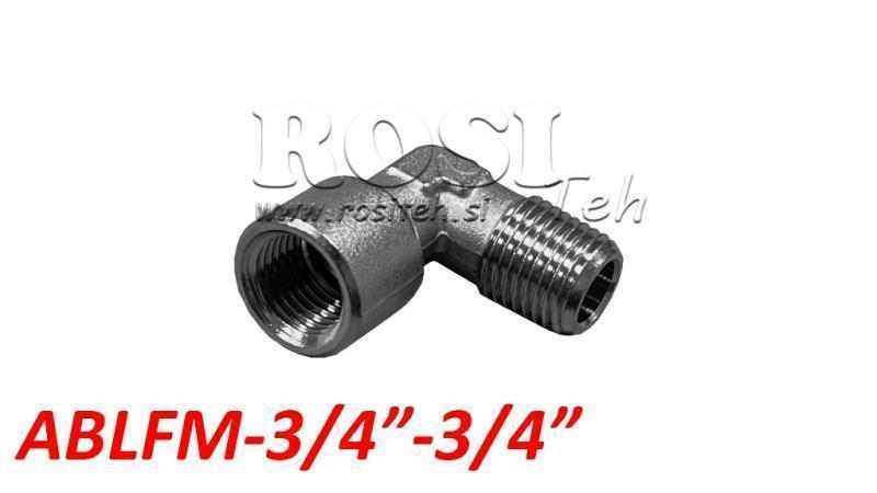 PNEUMATIC CLASSIC ANGLE CONNECTOR ABLFM-034-034