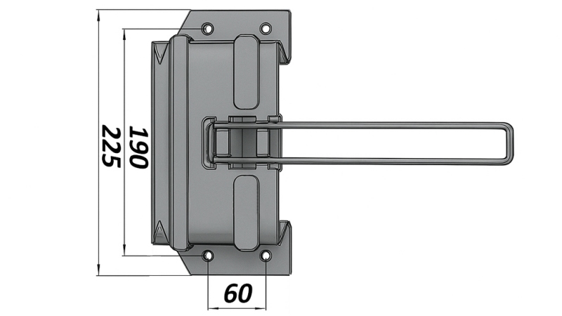 HALTER FÜR METALLKEIL 5.000 KG
