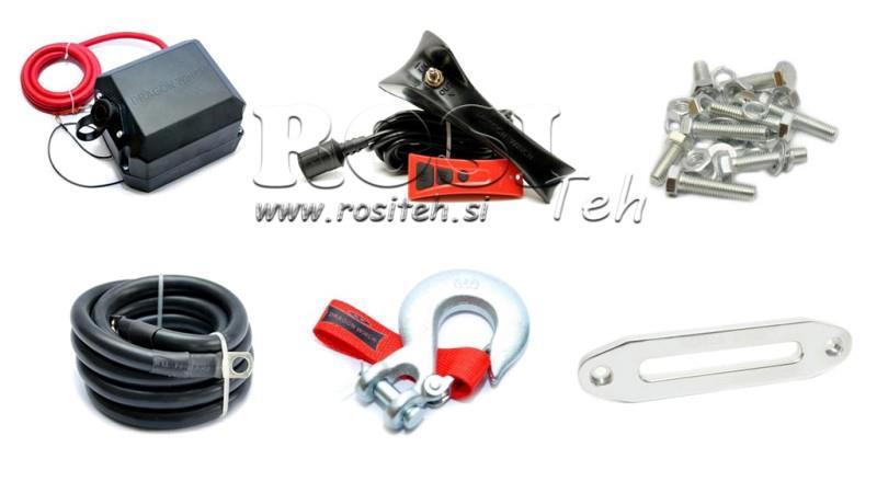 12 V ELEKTRICKÝ VYHŇOVAC DWM 13000 HD - 5897 kg - Syntetická šňůra
