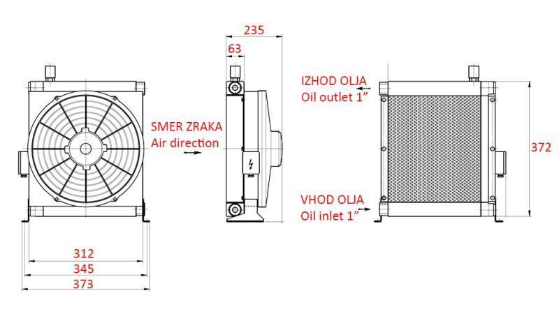 ECO OIL COOLER DC 12V 30-140 LIT