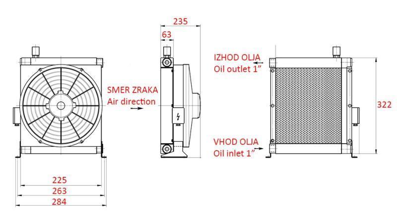 ECO OIL COOLER DC 12V 30-100 LIT