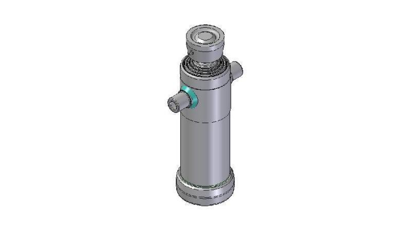 3045S -TELESCOPIC CYLINDER STANDARD/BALL 4 STAGES STROKE 1190 DIAMETER 124