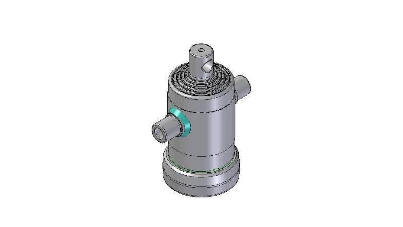 3050F -TELESCOPIC CYLINDER STANDARD/HOLE 5 STAGES STROKE 690 FI 124