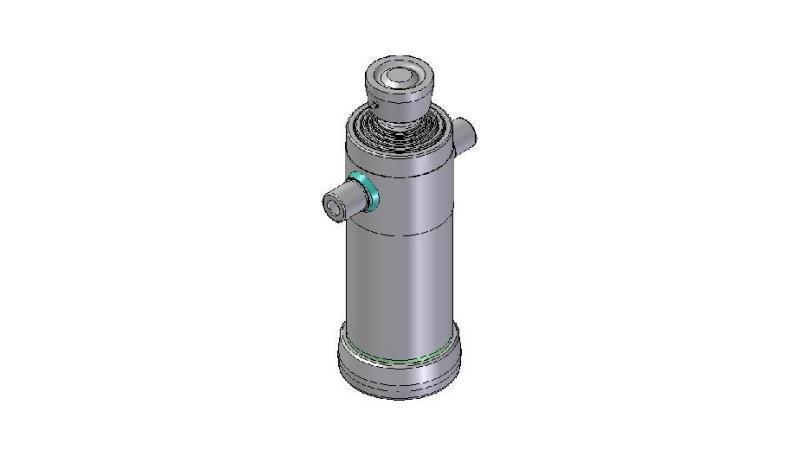 3057S -TELESCOPICKÝ CYLINDER STANDARD/KULOVÝ 5 STUPŇŮ ZDVIH 830 PRŮMĚR 152