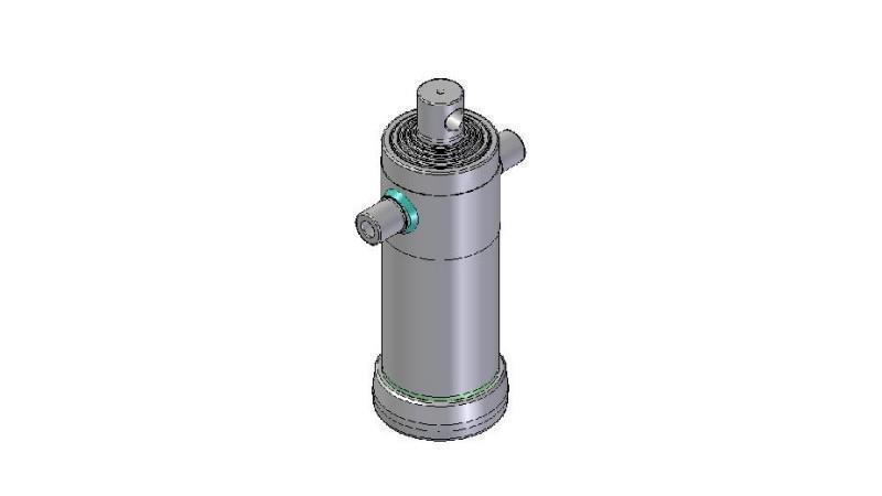3058F -TELESCOPICKÝ CYLINDR STANDARD/DÍRA 5 STUPŇŮ ZDVIH 1625 FI 152