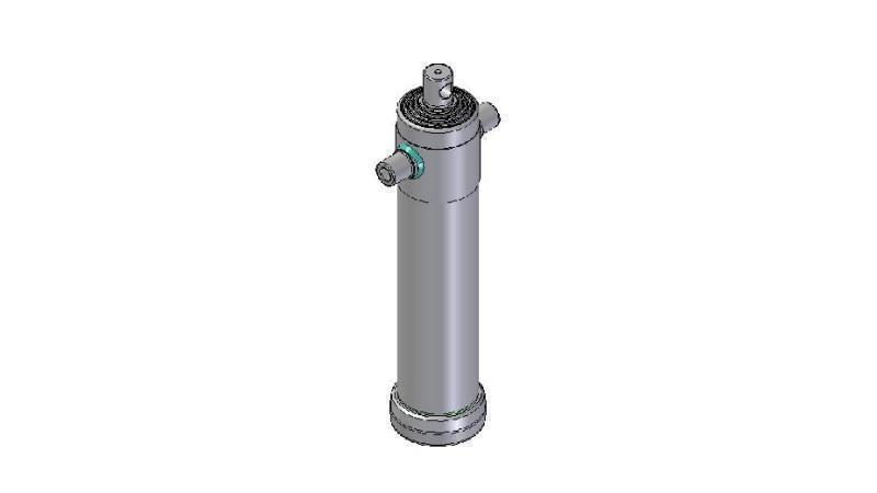 3096F -TELESCOPIC CYLINDER STANDARD/HOLE 5 STAGES STROKE 2490 FI 124