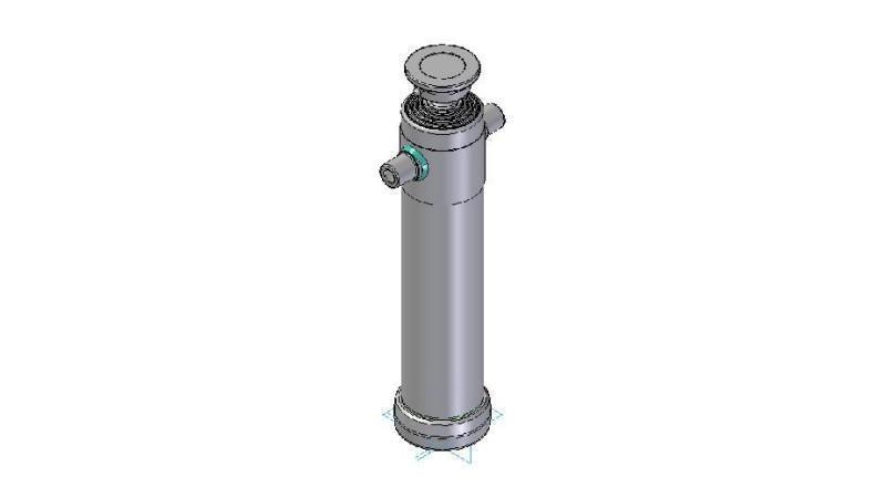3096S -TELESCOPICKÝ CYLINDR STANDARD/KULIČKA 5 STUPŇŮ ZDVIH 2490 PRŮMĚR 124